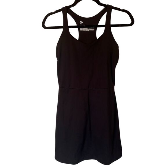 All In Motion Women's XS Black Flex Strappy Exercise Dress w/ Shorts - Picture 1 of 9